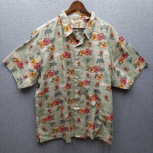 Red Head Brand Co. Mens Floral Hawaiian Short‎ Sleeve Button-Up Shirt 3XL
